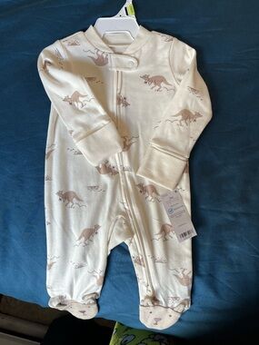 Carters Kangaroo Print Baby One-Piece Sleeper
